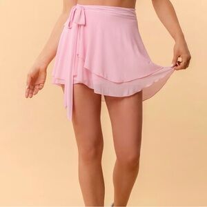 Blogilates Dance Studio Wrap Skort -Pink XS